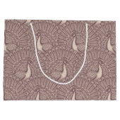 peacock pattern ラージペーパーバッグ (裏面)