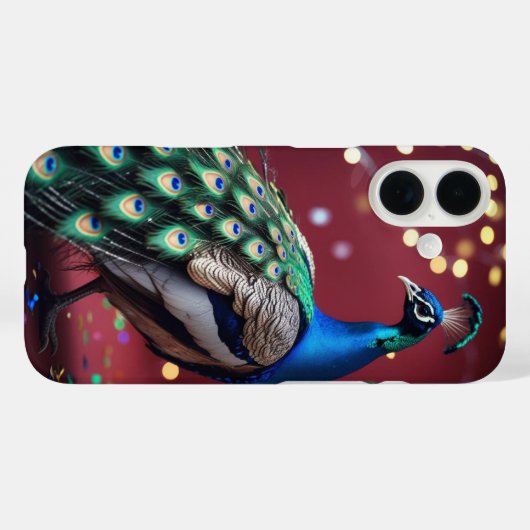 Peacock phone case  Case-Mate iPhoneケース (裏面 (横))