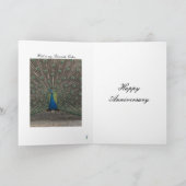 PEACOCK PHOTO ANNIVERSARY GREETING CARD カード (内部)