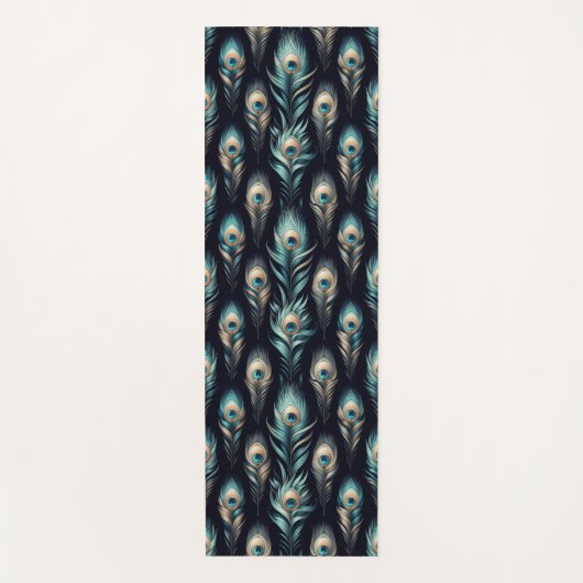 Peacock Plumes ヨガマット (正面)