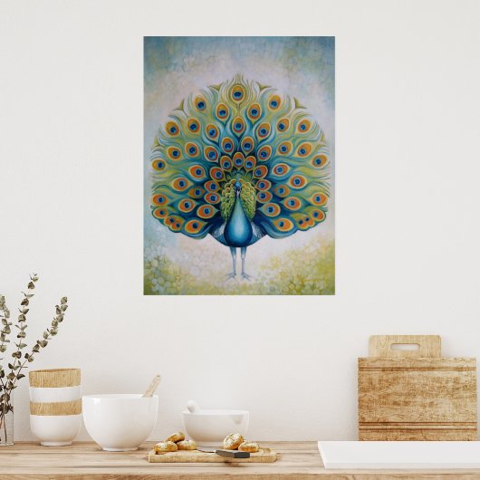 Peacock poster ポスター (キッチン)
