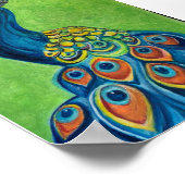 Peacock Premium Canvasポスター(5 x 7) ポスター (角)