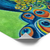 Peacock Premium Canvasポスター(8x10) ポスター (角)