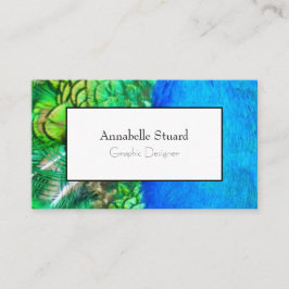 Peacock QRエレガントコーモダンドアーティスト 名刺