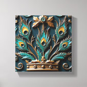 Peacock Queen キャンバスプリント (正面)