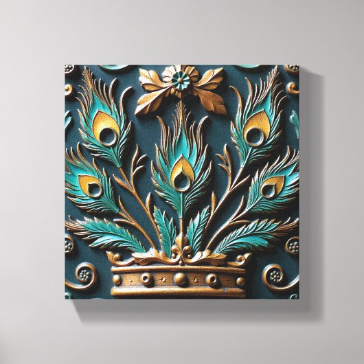 Peacock Queen キャンバスプリント (正面)
