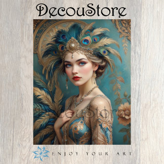 Peacock Queen Decoupage 薄葉紙