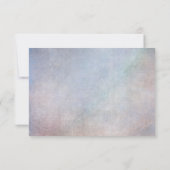 Peacock RSVPの応答結婚カードヴィンテージブルー 出欠カード (裏面)