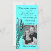 Peacock Save the Dateフォトカード セーブザデート (正面)