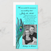 Peacock Save the Dateフォトカード セーブザデート (正面/裏面)