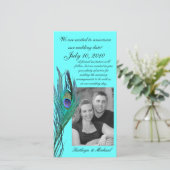 Peacock Save the Dateフォトカード セーブザデート (スタンド正面)