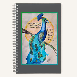 Peacock Shine IS60:1 border g-t Spiral Notebook ノートブック