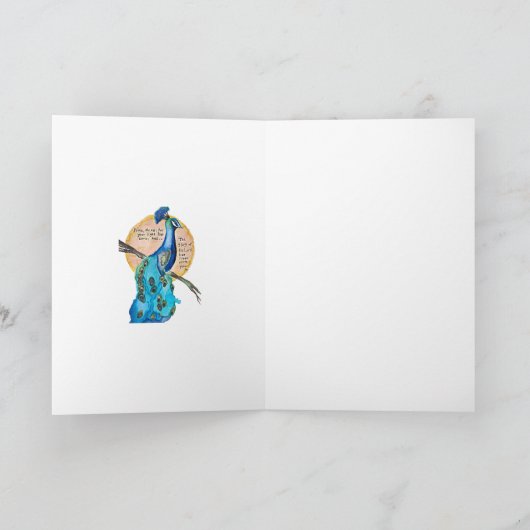 Peacock Shine Isaiah 60v1  カード (内部)