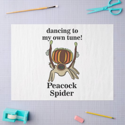 Peacock Spider Funny 薄葉紙 (クラフト)