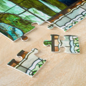 Peacock stained glass window ジグソーパズル (側面)