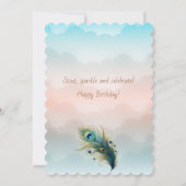 Peacock Strut Your Stuff Birthday カード (裏面)