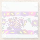 Peacock  warm     ガラスコースター (裏面)