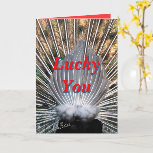 Peacockbuttは大事な行事をcard2カスタマイズ カード (黄色い花)