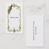 Peacocknペイズリー名刺 名刺 (正面/裏面)