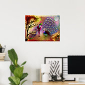 Peacocks2ポスター ポスター (ホームオフィス)