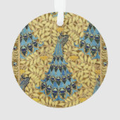 Peacocks Birds Rowan Trees Art Nouveau オーナメント (裏面)