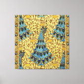 Peacocks Birds Rowan Trees Art Nouveau キャンバスプリント (正面)