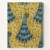 Peacocks Birds Rowan Trees Art Nouveau ノートブック (裏面)