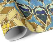 Peacocks Birds Rowan Trees Art Nouveau ラッピングペーパー (ロールコーナー)