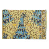 Peacocks Birds Rowan Trees Art Nouveau 枕カバー (裏面)