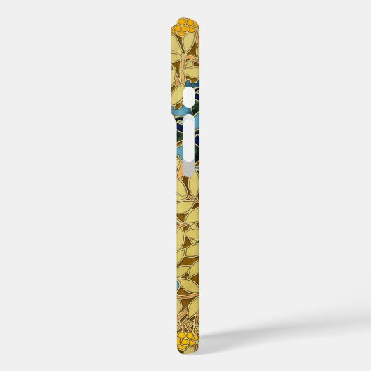 Peacocks Birds Rowan Trees Art Nouveau Case-Mate iPhoneケース (裏面 / 左)