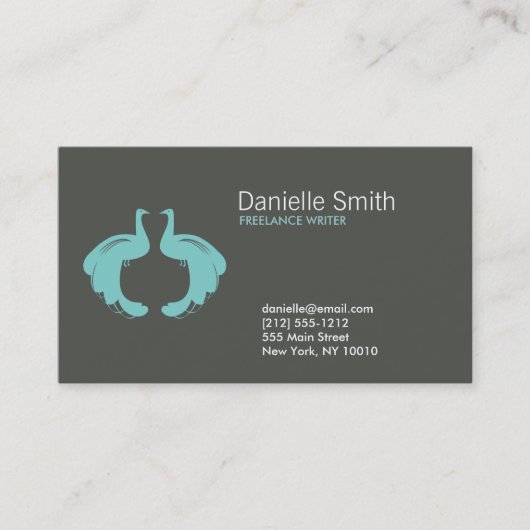 PEACOCKS in AQUA名刺 名刺 (正面)