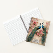 Peacocks in Blossom ノートブック (内部)