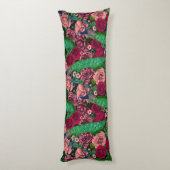 Peacocks in the rose garden 2 ボディピロー (裏面 (縦))