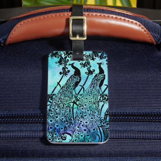 Peacocks Luggage Tag ラゲッジタグ (正面インサイチュ2)