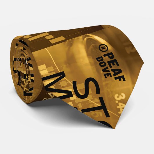 PEAF DOVE©億万長者ネックによる株式市場の上師 ネクタイ (ロール)