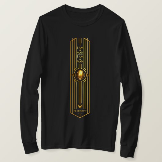 PEAFDOVE® GOLDEN EGG LONGSHIRT— MAIN CHARACTER BIG Tシャツ (デザイン正面)