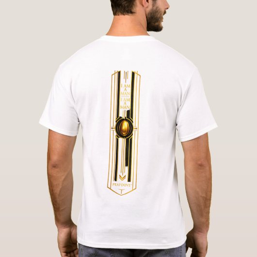 PEAFDOVE® GOLDEN EGG WHITE LONGSHIRT Tシャツ (裏面)