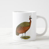 Peafowl：コンゴのピーヘン ジャンボコーヒーマグカップ (右)