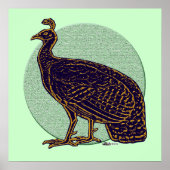 Peafowl:  Impressionistic Congo Hen ポスター (正面)