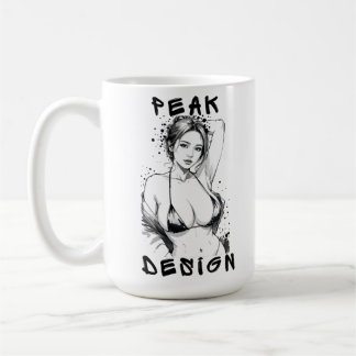 Peak Design Bold Graffiti ピンナップ スケッチ アート コーヒーマグカップ