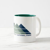 Peak District National Park Mountain Sun ツートーンマグカップ (正面右)