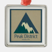 Peak District National Park Rustic メタルオーナメント (正面)