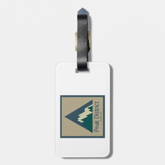 Peak District National Park Rustic ラゲッジタグ (裏面縦)