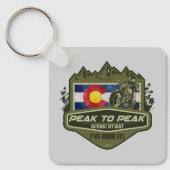 Peak to Peak Scenic Byway Motorcycle 01 キーホルダー (正面)
