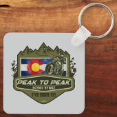 Peak to Peak Scenic Byway Motorcycle 01 キーホルダー (裏面)