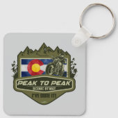 Peak to Peak Scenic Byway Motorcycle 01 キーホルダー (裏面)