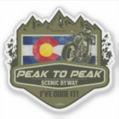 Peak to Peak Scenic Byway Motorcycle 01 シール (正面)