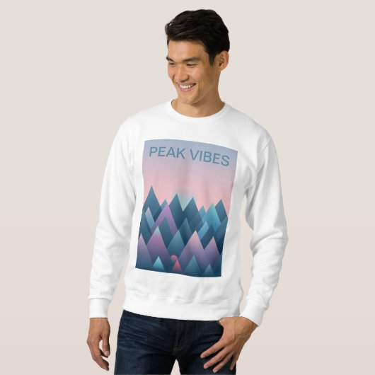 Peak Vibes: Mountain Adventure Sweatshirt スウェットシャツ (正面フル)