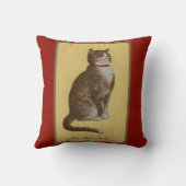 PeakeのChessieの老人の雄猫の虎猫猫 クッション (裏面)