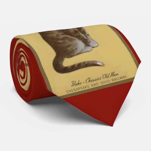 Peake, Chessie's Old Man tomcat tabby cat ネクタイ (ロール)